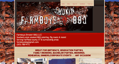 Desktop Screenshot of farmboyssmokinbbq.com
